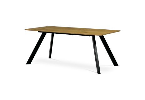 Stůl jídelní 180x90x75 cm, deska MDF, 3D dekor divoký dub