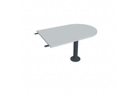 Stůl jednací délky 120 cm ukončený obloukem FP 1200 3