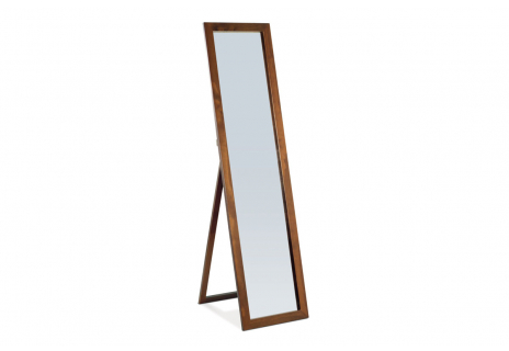 Zrcadlo stojací, v.150 cm, konstrukce z MDF, moření ořech