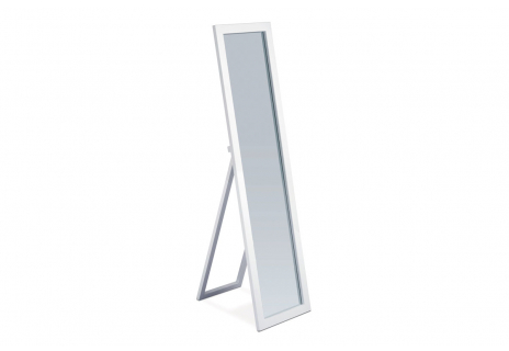Zrcadlo stojací, v.150 cm, konstrukce z MDF, bílá matná barva