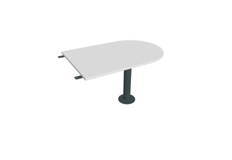 Stůl jednací délky 120 cm ukončený obloukem CP 1200 3