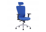 Kancelářská židle s podhlavníkem, 2621, modrá HALIA SP