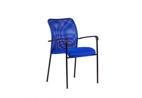 Kancelářská židle, DK 90, modrá TRITON BLACK