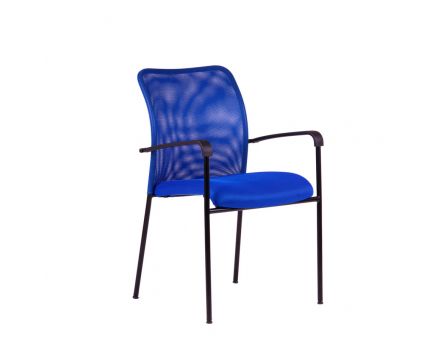 Kancelářská židle, DK 90, modrá TRITON BLACK