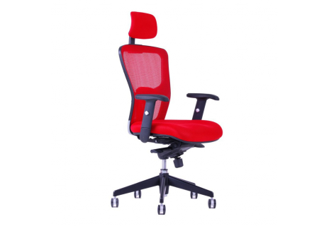 Kancelářská židle s podhlavníkem, DK 90, modrá DIKE SP