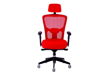 Kancelářská židle s podhlavníkem, DK 90, modrá DIKE SP