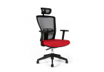 Kancelářská židle s podhlavníkem, TD-14, červená THEMIS SP