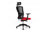 Kancelářská židle s podhlavníkem, TD-14, červená THEMIS SP