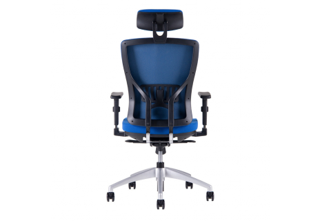 Kancelářská židle s podhlavníkem, 2621, modrá HALIA SP