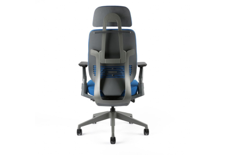 Kancelářská židle čalouněná s podhlavníkem, F-01 zelená KARME