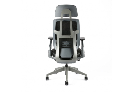 Kancelářská židle potah mesh s podhlavníkem, A-10 černá KARME MESH