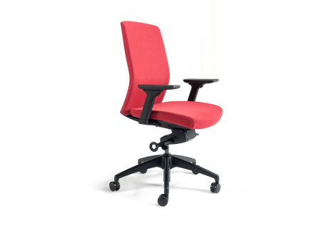 Kancelářská židle čalouněná bez podhlavníku, černý plast, zelená 203 J2 BP