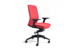 Kancelářská židle čalouněná bez podhlavníku, černý plast, zelená 203 J2 BP
