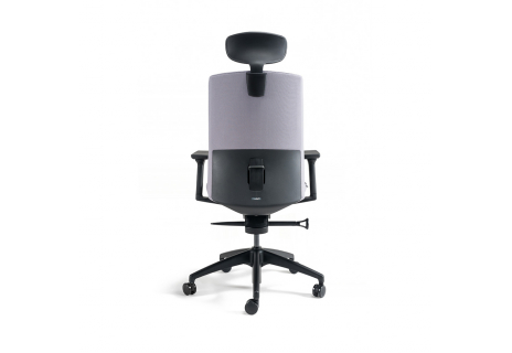 Kancelářská židle čalouněná s podhlavníkem, černý plast, zelená 203 J2 SP