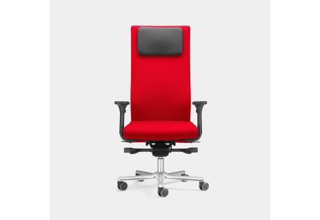 Zdravotní balanční židle s vypínatelným systémem ERGO TOP s podhlavníkem z pravé kůže LEZGO LG 7K