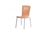 Dřevěná židle, TŘEŠEŇ/CHROM DORA