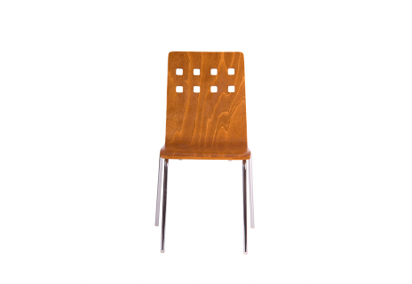 Dřevěná židle, TŘEŠEŇ/CHROM NELA