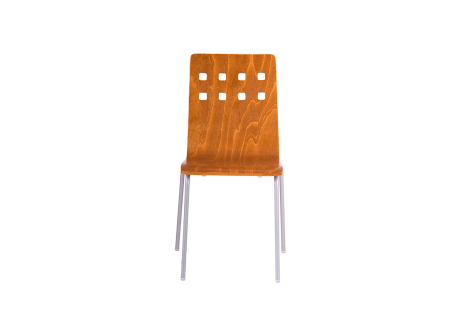 Dřevěná židle, TŘEŠEŇ/CHROM NELA