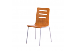 Dřevěná židle, TŘEŠEŇ/CHROM TINA