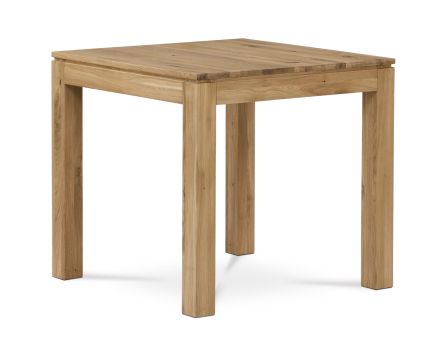 Stůl jídelní 80x80x75 cm, masiv dub, povrchová úprava olejem