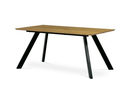 Stůl jídelní 160x90x75 cm, deska MDF, 3D dekor divoký dub