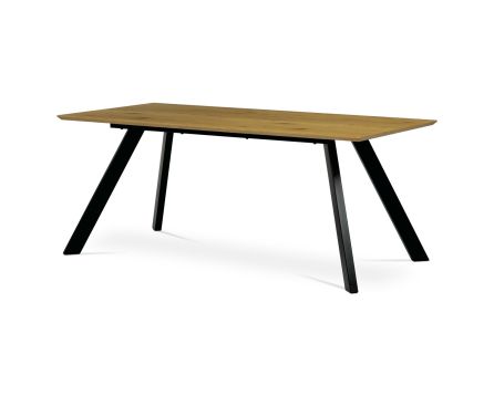 Stůl jídelní 180x90x75 cm, deska MDF, 3D dekor divoký dub